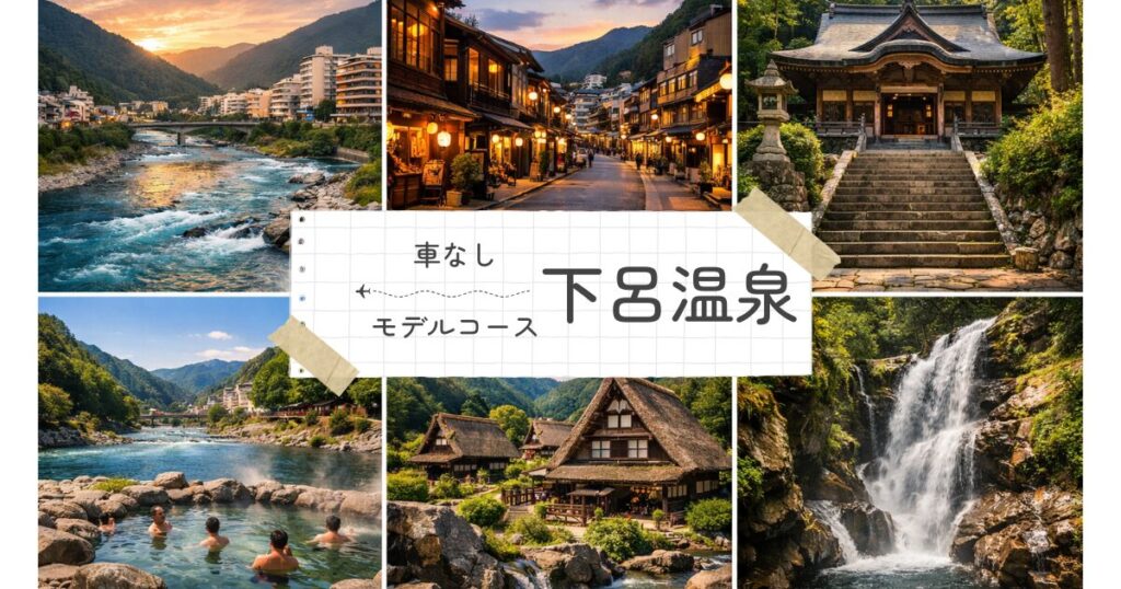 下呂温泉の観光モデルコース！車なしでも120%楽しめる完璧プラン