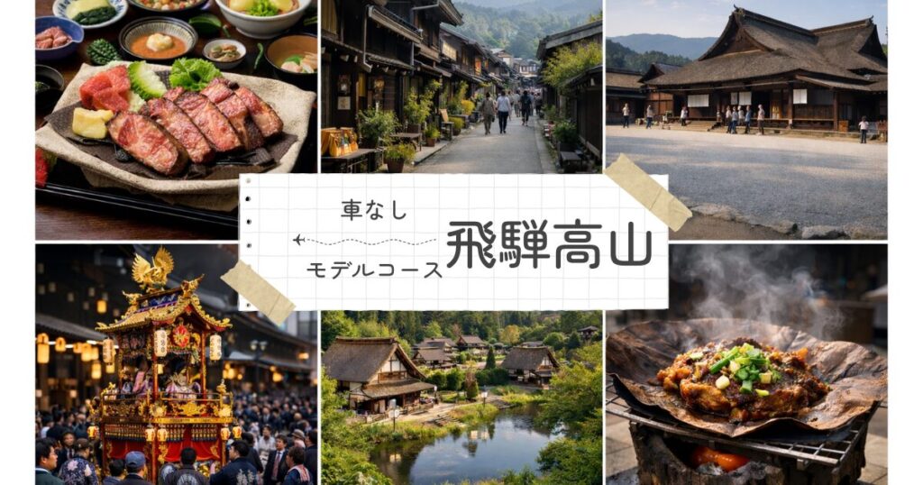 飛騨高山を車なしで楽しむ観光モデルコース！徒歩とバスで巡る女子旅
