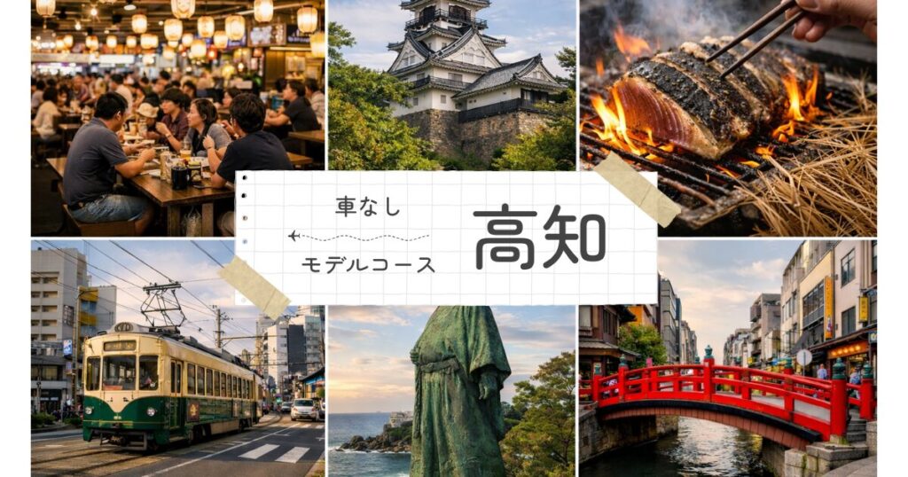 高知を車なしで楽しむ観光モデルコース！1日・1泊2日の回り方を紹介