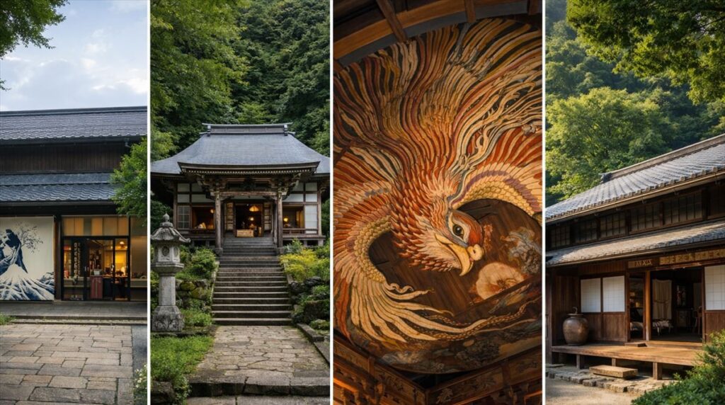 【小布施 半日で巡る観光モデルコース】のアートスポット