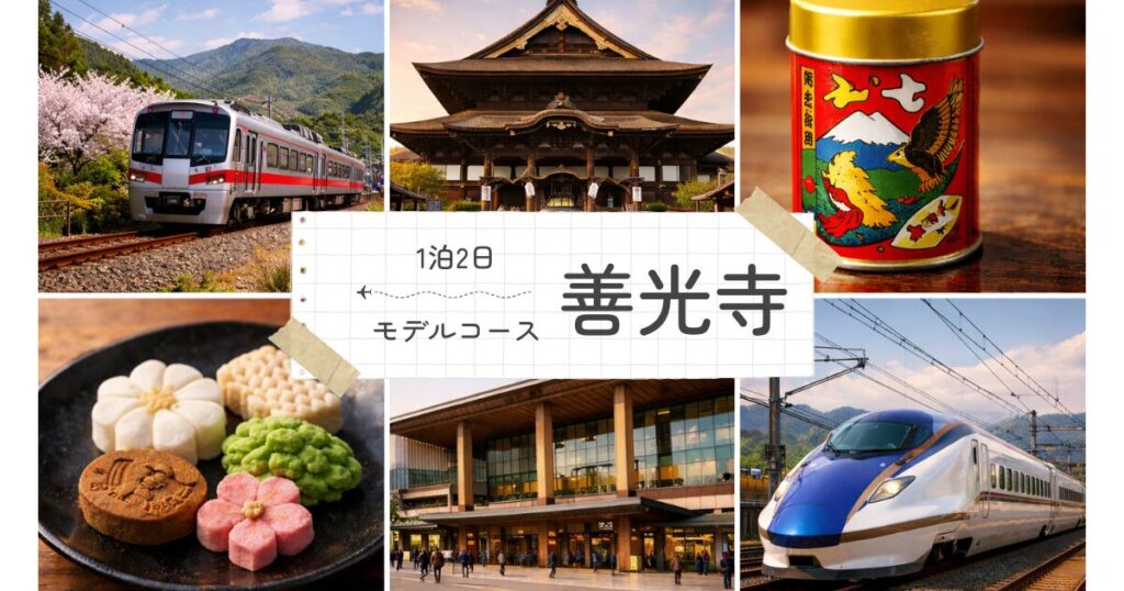長野・善光寺1泊2日モデルコースを電車で巡る！大人女子のための癒やし旅プラン