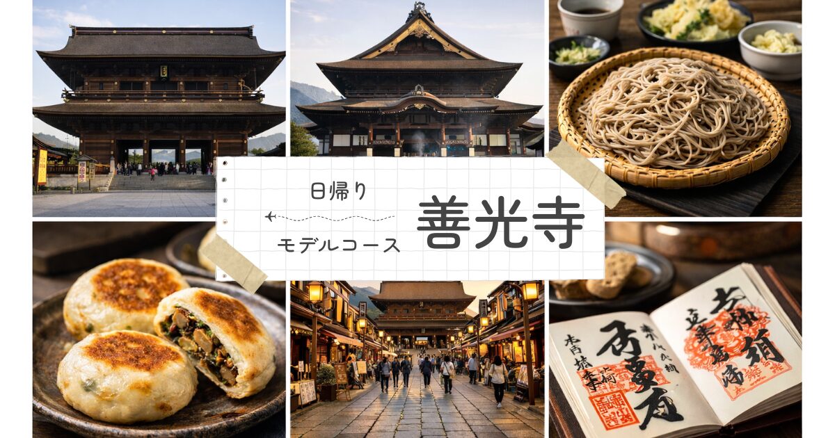 善光寺を日帰りで満喫するモデルコース！5時間で満喫できる最短ルートとは？