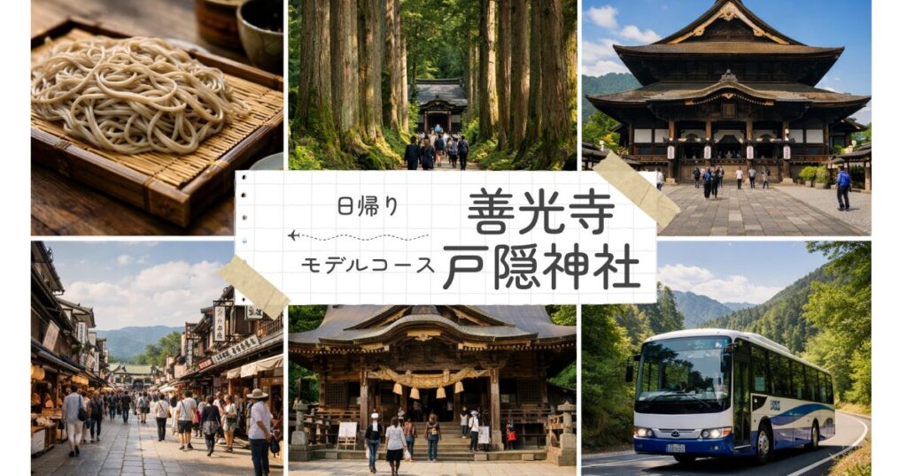 失敗しない！善光寺・戸隠神社を日帰りで巡るモデルコース【バス移動・時間配分つき】